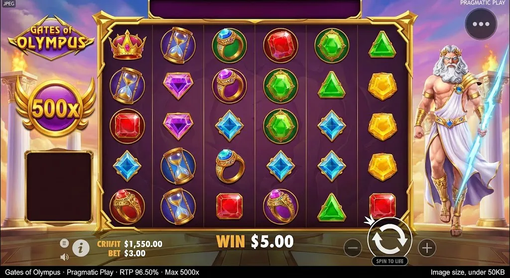 Gates of Olympus Screenshot