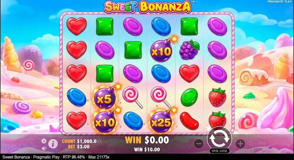 Sweet Bonanza Spiel bei Locowin